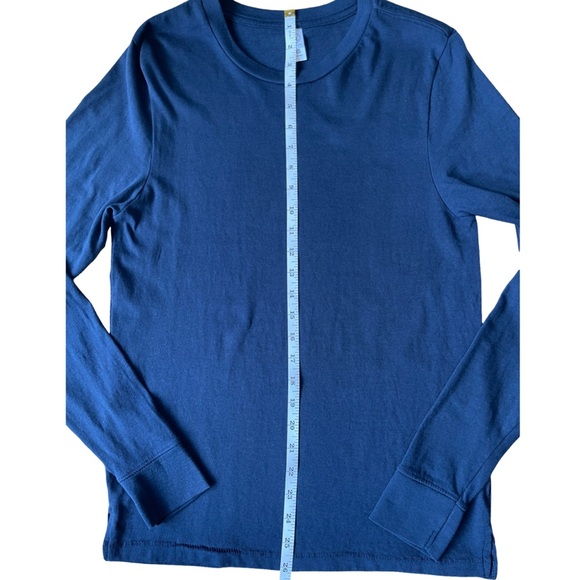 Alternative Apparel Classic Fit Long Sleeve Navy Blue Tee - Size XS - Picture 6 of 9